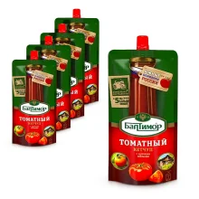 Кетчуп - Томатный, с кусочками помидоров, Балтимор, 5 x 260 мл