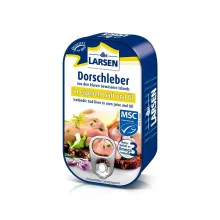 Печень трески в собственном соку и масле, Ларсен, 121 г