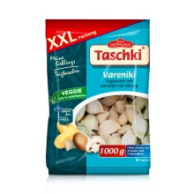 Вареники - Ташки, с картошкой и грибами, вегетарианские, Dovgan, 1 кг  