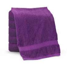 Handtuch, Farbe violett, Baumwolle 100 %