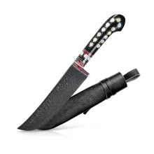 Usbekischer Messer aus Damaststahl – Pchak, 29 cm