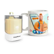 Набор - Posylka.de, кружка + диспенсер для зубочисток