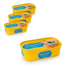 Паштет из печени трески с икрой, Steinhauer, 4 x 125 г