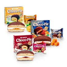 Набор бисквитов - Choco Pie, апельсин, вишня и карамель, 36 х 30 г