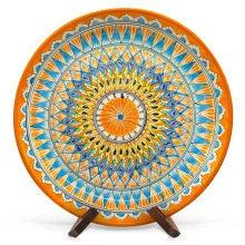 Ляган - Мехроб жёлтый А2, Риштан керамика, Ø 37 см