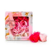 Набор мыльных лепесков - Цвети от счастья, цвет розовый, 16 шт.