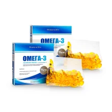 Omega-3-Leinöl mit Vitamin E, Kapseln, 100 Stk. х 2