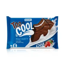 Biskuitschnitte - Too Cool Milk Party, mit einer Füllung mit Milchgeschmack, Roshen, 6 Stk. 270 g