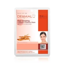 Tuch-Gesichtsmaske, mit Kollagen und Ginseng, Dermal, 23 g