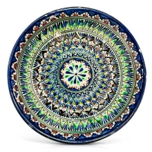 Lagan - Rischtan, tief, Keramik, Handarbeit, Muster MIX, Ø 34 cm