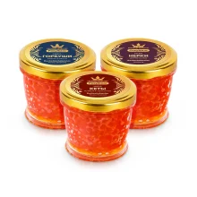 Kaviar Mix Set, Keta, Gorbuscha, Nerka, 3 x 200 g