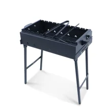 Klappbarer Grill ШашлыкOFF 60 für 10 Spieße, Stahl 2 mm
