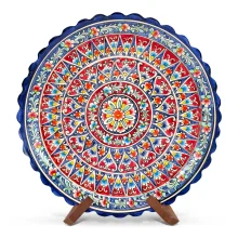 Ляган - КараКалам KR2, Риштан керамика, Ø 37 см