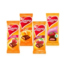 Milchschokoladen Set mit Füllung, Laura, 4 х 92 g