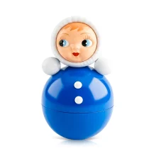 Musikalisches Spielzeug – Stehaufmännchen, blau, 15 cm