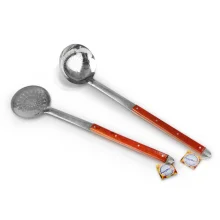 Набор - Поварёшка 64 см, шумовка 64 см, узбекские для плова, Posylka.de