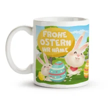 Namenstasse - Name Frohe Ostern, Keramik, 330 ml