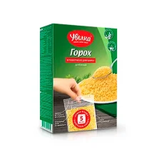 Erbsen, halbiert, im Kochbeutel, Uvelka, 5 x 80 g