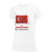 T-Shirt für Frauen - Design Ben Türkiyeliyim, Baumwolle