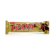 Waffelriegel - Troja, mit Karamellgeschmack, glasiert, Prestige, 28 g