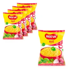 Лапша быстрого приготовления, со вкусом говядины, Рива, 5 х 60 г 