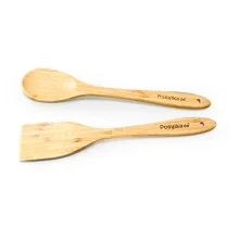 Набор - Posylka.de, лопатка + ложка, бамбук, 35 см
