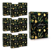 Geschenkkarton - Zapfen, Karton, 16 x 23 x 7,5 cm, 10 St.