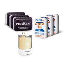 Набор - Posylka.de, диспенсер для зубочисток + губка для мытья посуды: 6 шт.