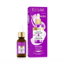 Serum + Anti-Aging-Creme - Duo Power, 2 in 1, Eveline, 18 ml