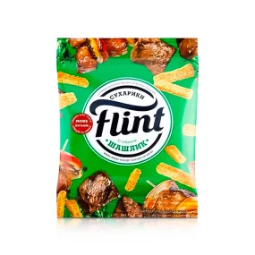 Weizen-Roggen-Croutons - Flint, mit Schaschlikgeschmack, 70 g