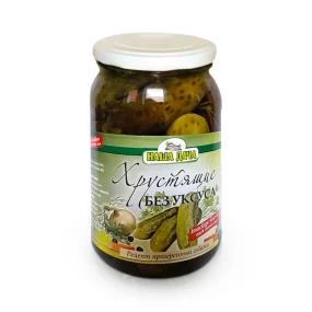 Огурцы хрустящие - Наша дача, без уксуса, ECOhoff, 870 г Огурцы хрустящие - Наша дача, без уксуса, ECOhoff, 870 г
