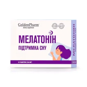 Melatonin, Golden Pharm, 20 Tabletten