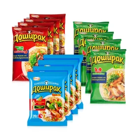 Probierpaket Instant-Nudeln - Doshirak, 12 х 70 g     