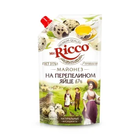 Mayonnaise mit Wachteleier, 67%, Mr.Ricco, 375 g
