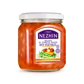 Фасоль в томатном соусе с овощами, Нежин, 450 г Фасоль в томатном соусе с овощами, Нежин, 450 г