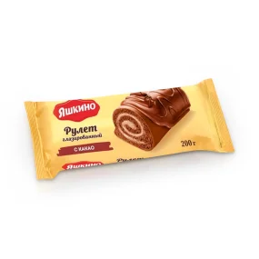 Biskuitrolle, Schokolade, Jaschkino, 200 g Biskuitrolle, Schokolade, Jaschkino, 200 g