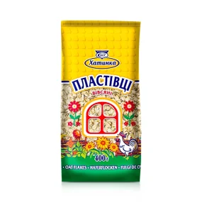 Хлопья овсяные, Хатинка, 400 г