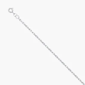 Kette, Silber 925°, Länge 55 cm, Ø 0,6 mm, Breite 2,29 mm, 4,7 g Kette, Silber 925°, Länge 55 cm, Ø 0,6 mm, Breite 2,29 mm, 4,7 g
