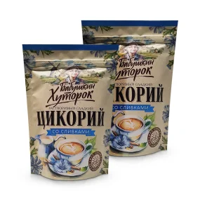 Zichorien-Pulver mit Stevia und Sahne, Zip-lock, 130 g х 2