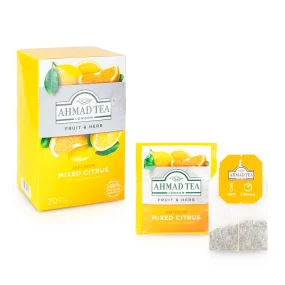 Чай травяной - Mixed Citrus, со вкусом апельсина и лимона, Ahmad Tea, 2 г х 20 шт.