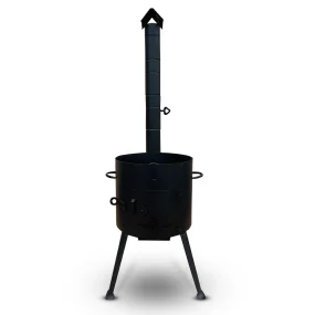 Печь - КазаноFF с дымоходной трубой, для казана 10 литров,  Ø 36 см 
