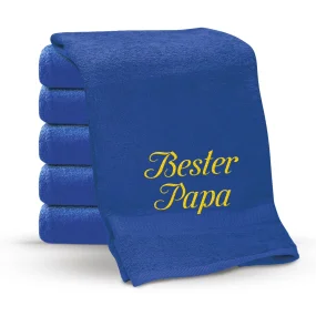 Полотенце - Bester Papa., цвет синий, хлопок 100 % Полотенце - Bester Papa., цвет синий, хлопок 100 %