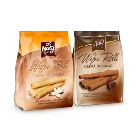 Keksen-Set - Waffelröllchen, Naty, 2 x 200 g