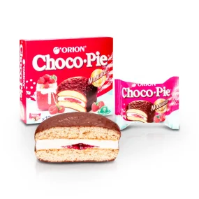 Бисквит - Choco Pie, с малиновой начинкой, Orion, 12 х 30 г Бисквит - Choco Pie, с малиновой начинкой, Orion, 12 х 30 г