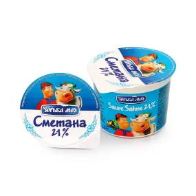 Сметана, 21 % жирности, Зорька моя, 250 г Сметана, 21 % жирности, Зорька моя, 250 г