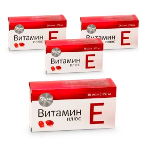 Vitamin E plus, Pharmgroup, 30 Kapseln х 4  Vitamin E plus, Pharmgroup, 30 Kapseln х 4