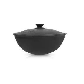 Kasan aus Gusseisen, Deckel aus Aluminiumguss, Runder Boden, Ø 33,5 cm, 6 L