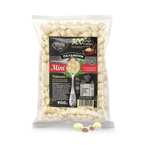 Pelmeni, Teigtaschen - Sibirjashki mini, mit Schweine- und Rindfleischfüllung, Dymow, 900 g Pelmeni, Teigtaschen - Sibirjashki mini, mit Schweine- und Rindfleischfüllung, Dymow, 900 g