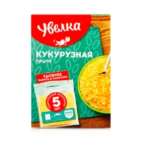 Крупа кукурузная, в пакетиках, Увелка, 5 х 80 г Крупа кукурузная, в пакетиках, Увелка, 5 х 80 г
