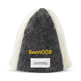 Saunamütze - BiopOLYa, Farbe weiß, grau
